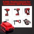 thumbnail image 3 of Batería de repuesto Cheerlark Upgrade 20V 8.0Ah para Craftsman, 3 of 7