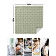 thumbnail image 5 of Cloth Napkins Set of 2 - 20x20 Inches, Sage Green Washable Reusable Table Napkins, Geometric Flower Leaf Diamond Plaid Retro Soft & Absortbent Dining Napkin for Party Wedding Hotel Restaurant, 5 of 8