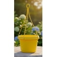 thumbnail image 4 of Austin Planter 12 Inch Hanging Flower Pot Yellow Colored Polypropylene Single Made in USA, 4 of 5