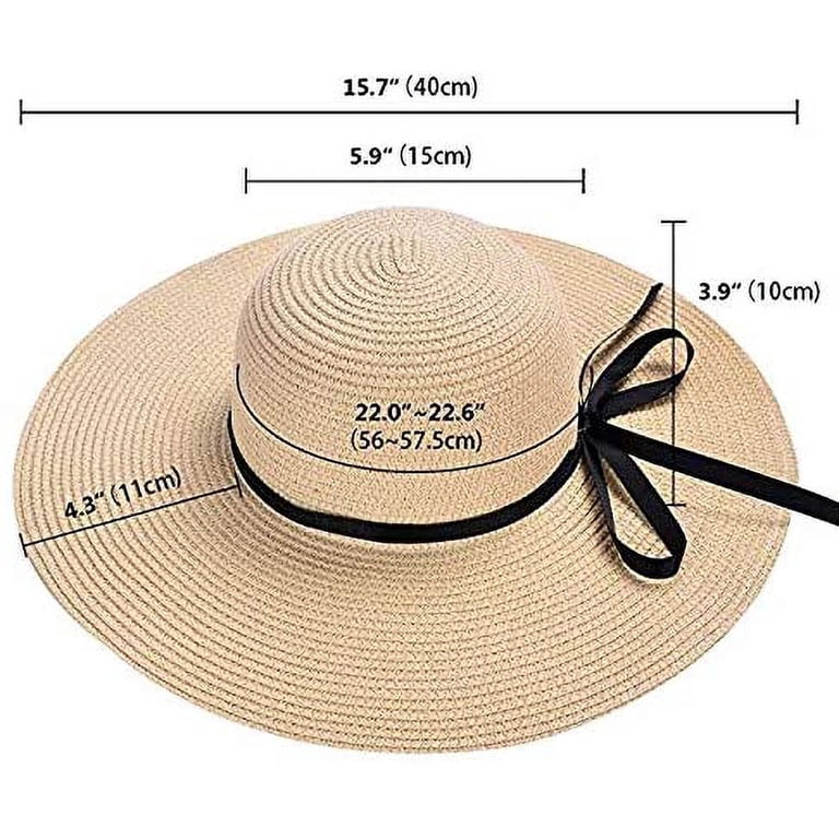 12 Pack Floppy Straw Sun Hat, Foldable Wide Brim with Adjustable Drawstring Tigeen 12 PCS Women main image 3