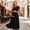 Black, variant on Eltusu Women Short Sleeve Maternity Dresses, Casual Long Length Summer Crew Neck Pregnancy Clothes Black Size 3XL