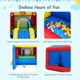 thumbnail image 5 of Gymax Inflatable Bounce House Kids Slide Jumping Castle with Ball Pit and Dart Board, 5 of 10
