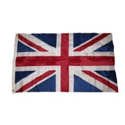 3x5 Embroidered UK United Kingdom Great Britain British Nylon Flag 3'x5' 2 Clips