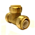 thumbnail image 2 of Libra Supply Lead Free 1/2 inch Push-Fit TEE, Push to Connect, Push x Push x Push(Pack of 6 pcs, Click in for more size options), 1/2'', 1/2-inch Brass Pipe Fitting Plumbing Supply, 2 of 3