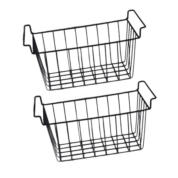 2 cestas de almacenamiento para congelador, organizador de despensa, estante de almacenamiento grande 415 cm x 245 cm x 20 cm