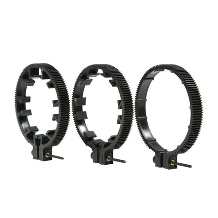 UPC: 0604888902694 | Movo FR3 Adjustable 3-Piece Follow Focus Ring Gear Set – Includes 65mm  75mm and 85mm Lens Rings (Standard 32 pitch – 0.8 mod)