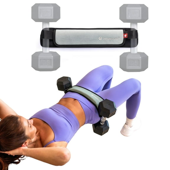 Bellabooty Hip Thrust Belt Mini for Dumbbells Kettlebells and Plates Home Gym Workout Exercise Equipment