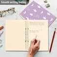 thumbnail image 4 of Wirebound Notebook Hardcover Spiral Notebooks Purple Bows and Bats, 60 Pages, 80 GSM, 5.7 x 8.3in 2PCS, 4 of 7