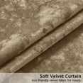 thumbnail image 4 of Crushed Velvet Curtains Rod Pocket Luxurious Thermal Insulated Soundproof Drapes Soft and Durable Light-Filtering Window Treatments for Living Room Bedroom, 2 Panels, 4 of 6