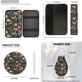 thumbnail image 7 of Pzuqiu 14Pcs Automobile Interior Sets Front Rear Seat Covers for Cars Steering Wheel Seat Strap Pads Armrest Pad Headrest Covers Coasters Keychain Fit Most SUV Van Sedan Truck Retro Mushroom, 7 of 7