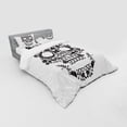 thumbnail image 3 of Ambesonne Sugar Skull Bedding Set 3 Pcs, Latin Tradition Art, Twin, White and Black, 3 of 3