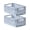 Blue-2Pack, variant on 6-Pack Small Pastel Plastic Storage Baskets, Collapsible Crates for Organizing, Space-Saving Mini Bins for Classroom, Kitchen, Office, Bedroom (5.9" x 3.8" x 2.2")