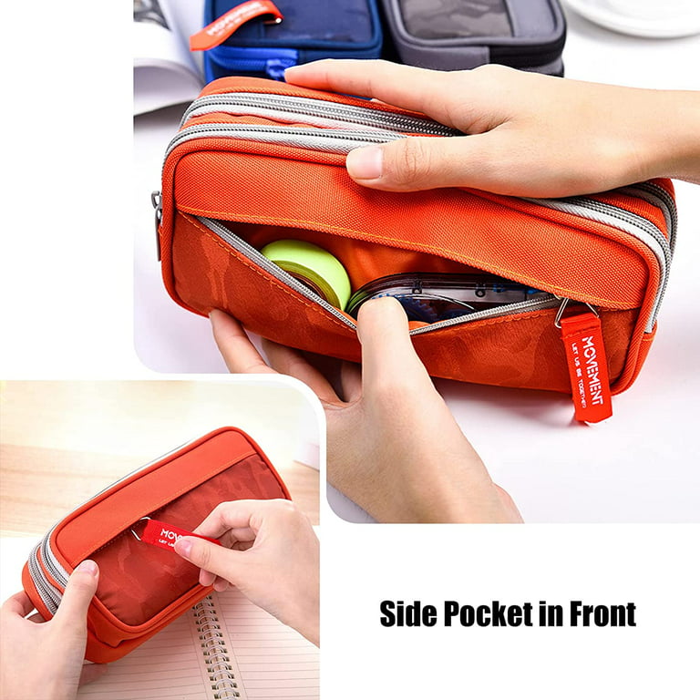Large-Capacity Creative Double-Layer Pencil Case With Handle