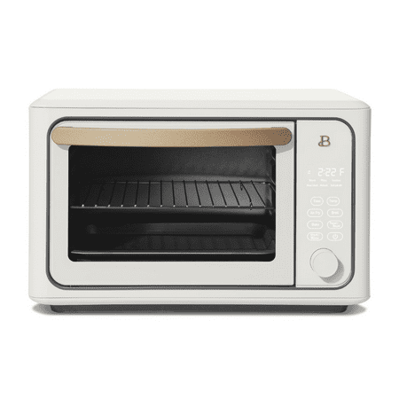 

Restored Made by Gather Beautiful 6 Slice Air Fryer Toaster Oven White (Refurbished)