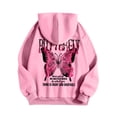 thumbnail image 4 of Puliio Womens Hoodies Butterfly Print Long Sleeve Pullover Tops Womens Soft Comfy Fasion Outdoor Play And Daily Wear Hoodies Sweatshirts, 4 of 4