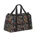 thumbnail image 2 of Rateoe Multicolored Butterflies C Pattern Gym Bag for Women, Duffle Bag for Travel with Wet Pocket, Carry on Weekender Bags for Women, Water Resistant Travel Bag Duffel Bag, 2 of 7