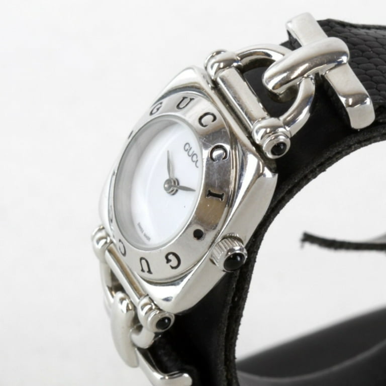 GUCCI-6300L レディースウォッチ Gucci Horsebit Black Women's Watch - 6300L for sale online