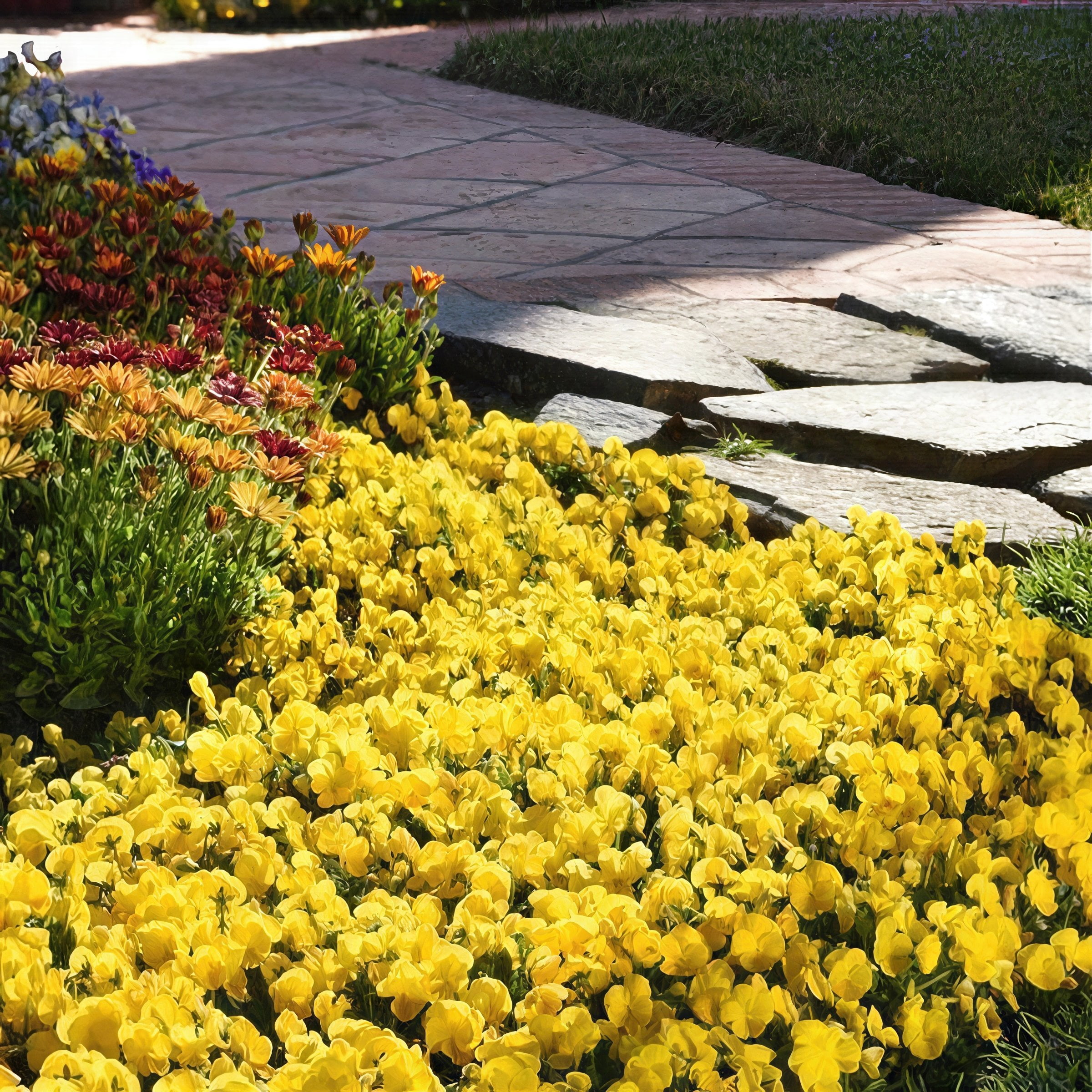 National Plant Network 4 in. Viola Sorbet XP Yellow (16-Pack)