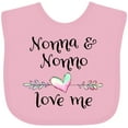 thumbnail image 3 of Inktastic Nonna and Nonno Love Me Heart Grandchild Boys or Girls Baby Bib, 3 of 4