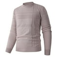 thumbnail image 2 of LIaqionyy Chandails pour Hommes Col Rond Doux Décontracté Chaud Tricoté Hauts Manches Longues Chandail Automne Hiver, 2 of 6