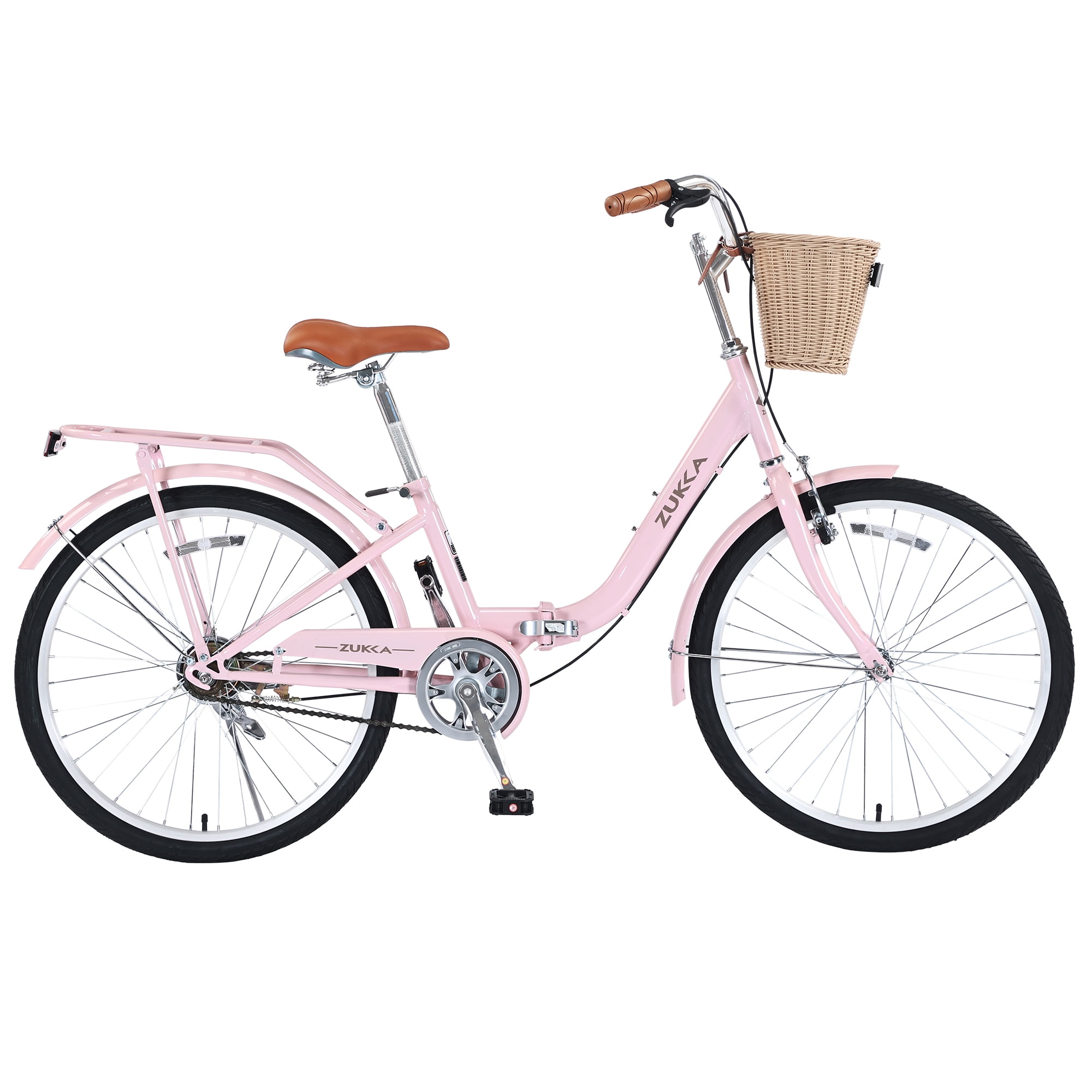 26 Inch Yellow Cruiser Bike for Women with 7-Speed Shimano Gear