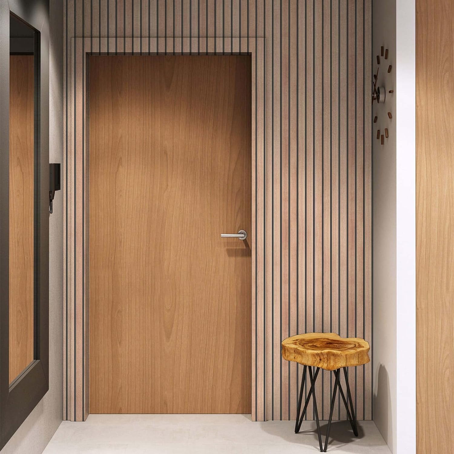 (3 pack) UMIGGEE 17.3 Inch x 236 Inch Wood Slat Wallpaper Peel and Stick Wallpaper Faux Brown Shiplap Contact Paper Wood Panel Grain Wall Paper Self Adhesive Removable Vintage Decorative for Wall Covering