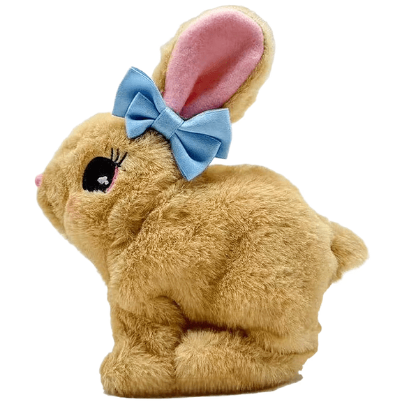Jumping Electric Bunny Plush with Sound, Fun Easter Bunny Stuffed Animal Easter Bunny Decor Easter Stuffed Bunny for Easter Decor, Perfect Easter Basket Stuffers Easter Gifts for Friends