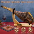 thumbnail image 6 of Qenwkxz Ham Stand Wooden Ham Holder with Non-Slip Pads Professional Prosciutto Carving Stand Stable Sturdy Ham Rack for Carving Spanish Hams and Italian Prosciutto 38x17x43 cm, 6 of 11