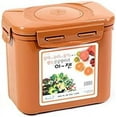 thumbnail image 5 of E-Jen Premium Kimchi, Sauerkraut Probiotic Fermentation Container with Inner Vacuum Lid (Earthenware Brown, 0.9 gal/ 3.4L), 5 of 9