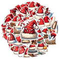 thumbnail image 2 of cartoon Santa Hat Stickers, Waterproof Santa Hat Sticker for Water Bottle Laptop Phone Cases Planner Skateboard Luggage Helmet Party Favor Decor, Ideal for Adults Teens Teacher Rewards, 2 of 9
