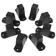 thumbnail image 1 of unbranded 8Ud Patas Laterales Para Equipaje Negras Plásticas Estabilidad Y Estilo En Maletas, 1 of 8