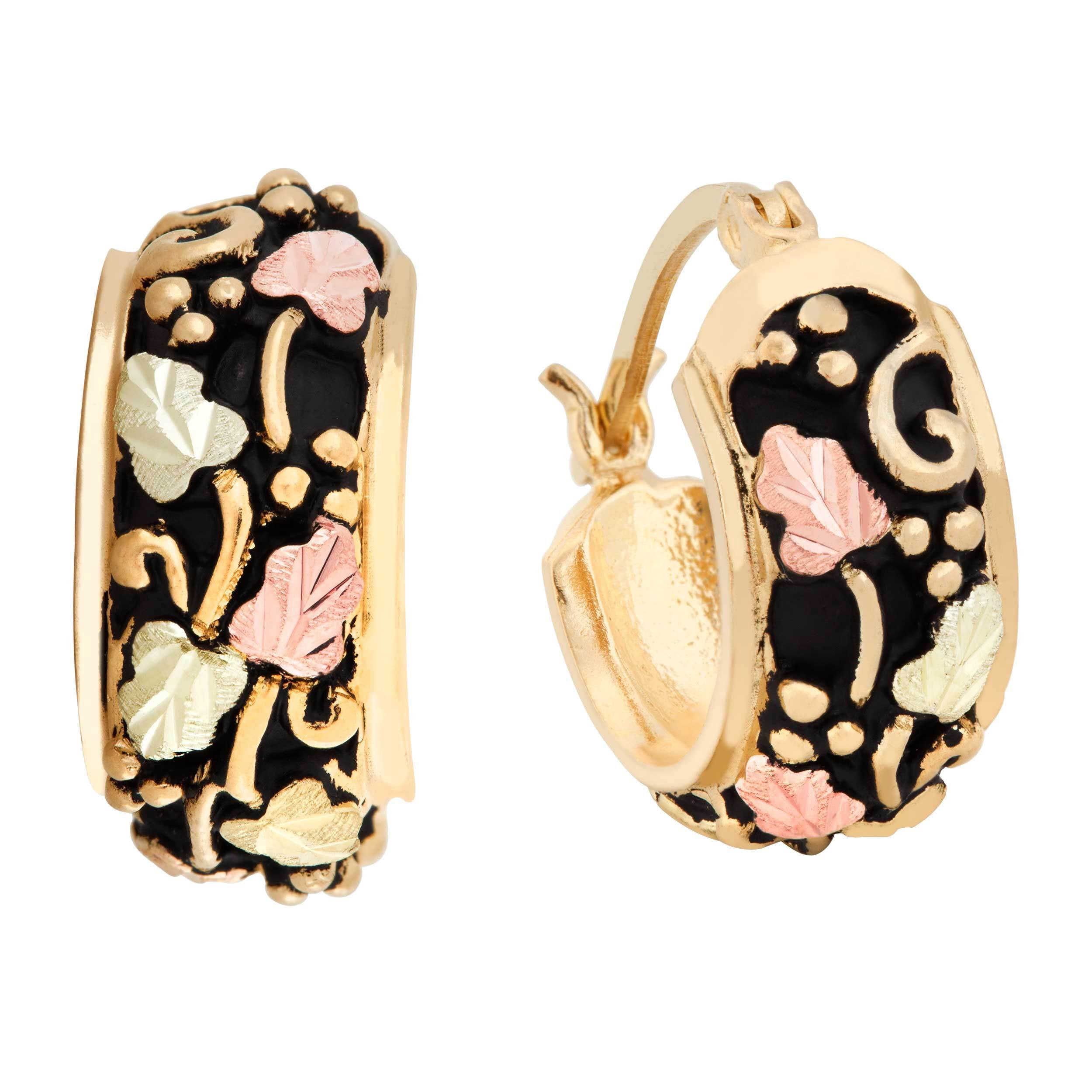 Black Hills Gold  Hoop Earrings