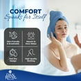 thumbnail image 6 of Dan River Bath Towel 6 pack 22x44 in Ultra Soft Quick Drying Cotton Towel - Medium Blue, 6 of 7