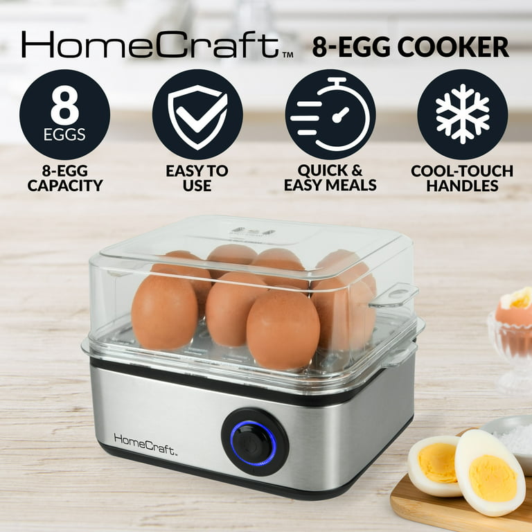 Homecraft HCECS8SS 8 Egg Cooker with Buzzer