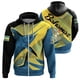 thumbnail image 3 of Sudadera con capucha y cremallera con la bandera de las Bahamas, emblema nacional de las Bahamas, estampado 3D, para hombre y mujer, sudaderas de gran tamaño, 3 of 5