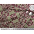 thumbnail image 2 of Soimoi Poly Georgette Fabric Moroccan Damask Print Sewing Fabric Yard 52 Inch Wide, 2 of 3