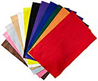 Hello Hobby Primary Colors Felt Sewing & Craft Fabric, 12" x 18", 12 Pack