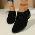 thumbnail image 2 of Comfortable Women's Slip On Sneakers Casual Walking Shoes for Everyday Women's Casual Shoes Retro Pointed Toe Lace Up Heeled Mary Jane Low Heel For Everyday Relaxation And Dates, 2 of 9