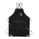thumbnail image 4 of WEUVEB Delantal De Cocina Negro De Lona Resistente Con Bolsillos Y Ajustables Para Cafetería, 4 of 8