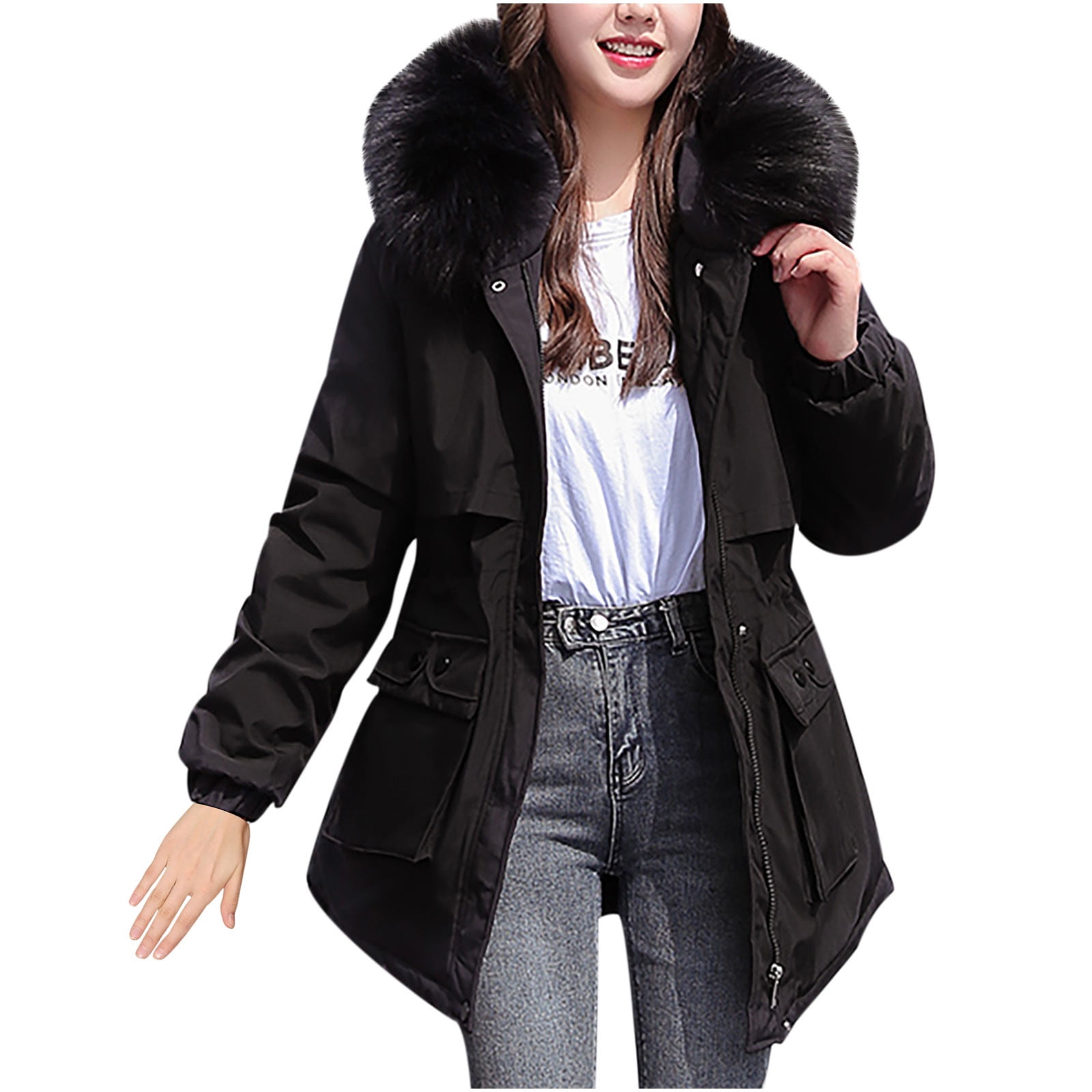 Light Trench Coats for Women Winter 2022 Extreme Cold Weather Outwear