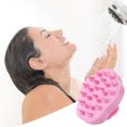 thumbnail image 3 of Peine de silicona para lavar el cabello, cabezal de cepillo para masaje del cuero cabelludo (rosa) Tmvgtek cuidado belleza, 3 of 9