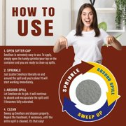 SMELLEZE Urine Solidifier and Odor Remover Powder 50lb Bag