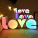 thumbnail image 3 of Amor Luz Novedad Led Alfabeto Marquee Sign Batería Y Usb Power Table Lámparas De Noche Para Interior Hogar Niños Dormitorio Guardería Yuarrent HA046282-01, 3 of 6