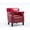 Red, variant on Polyester Blend - Leather Gel Comfort - Den - Sinuous Springs