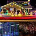 thumbnail image 5 of Christmas Lights, 13FT Extendable LED String Lights,Waterproof Outdoor Fairy Lights Curtain Lights Icicle Lights for Christmas Garden Patio Party Decoration, 5 of 11