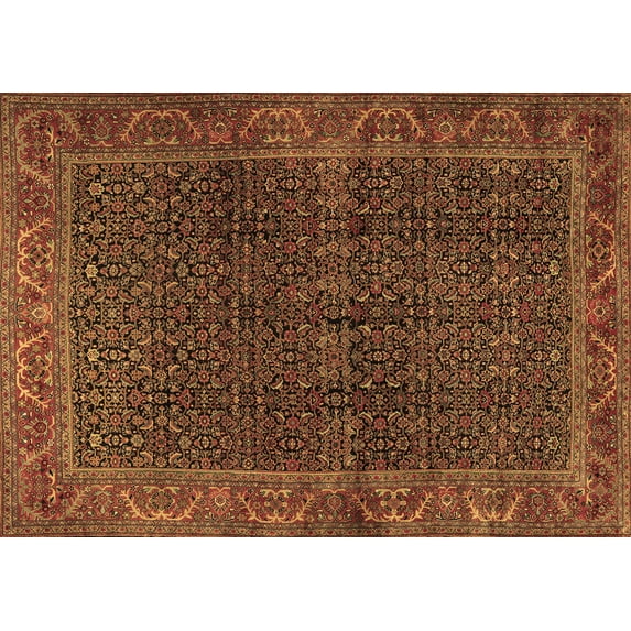Ahgly Company Indoor Rectangle Persian Brown Traditional Area Rugs, 2' x 4'