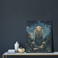 thumbnail image 5 of KLL Starry Sky Meditating Lion Print Canvas Wall Art, Canvas Painting Prints Canvas Art Wall Decor Home Decoration for Living Room Bedroom Office, 5 of 6
