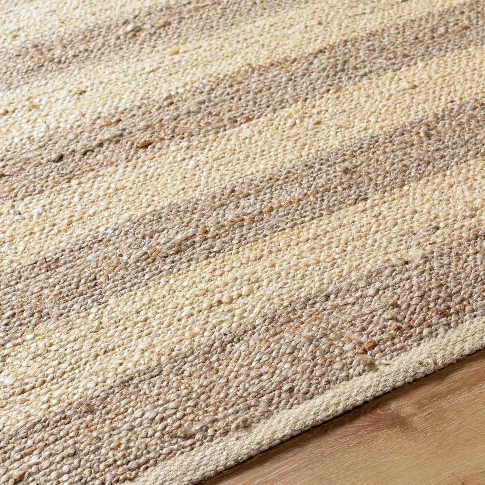Livabliss Jute Rugs for Living Room, 9x12 Atina Cottage Tan Rug, Bedroom Dining Room Home Decor Stain Resistant Carpet (9' x 12')