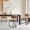 Brown-Black Metal Frame-Set of 3, variant on Spruce & Spring Modern Low-Back Metal Dining Chair with Upholstered Seat Set of 2, Ivory White&Brass Frame