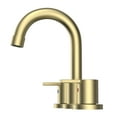 thumbnail image 4 of Widespread Bathroom Faucet, Drain Kit Included In Brushed Gold, 4 of 7